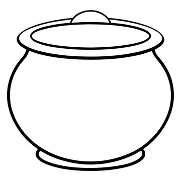 recommend clip art: pot outline coloring book page line art illustration digital drawing
                    
