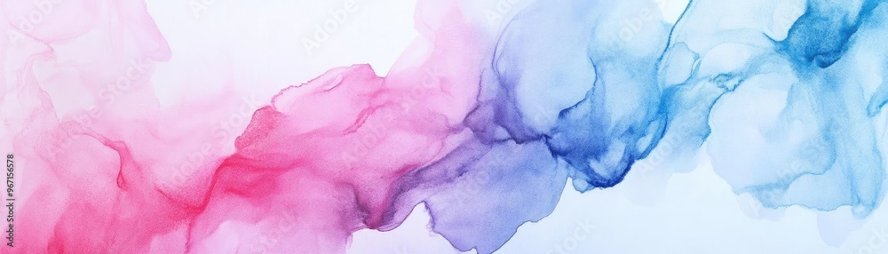 Aufkleber a vibrant blend of pink and blue watercolor swirls, creating an artistic and dynamic background for 
