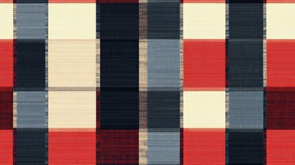 Square pattern fabric background featuring a textile design Plaid pattern for shirts Trendy illustration suitable for wallpapers fashion design and interior decor