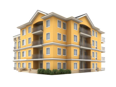 a building with many balconies