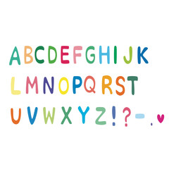 手書きの英文字