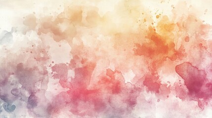 Fototapeta premium A vibrant watercolor background showcasing an artistic blend of warm and cool hues, perfect for creative projects and designs.