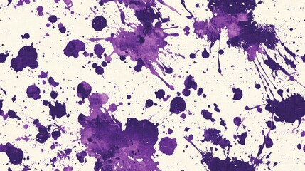 Obraz premium Splatter Backdrop with Color Brushstroke Shibori Print Design Purple and White Artistic Bohemian Ornament Trendy Cotton Template Abstract Ethnic Artwork Playful Splatter Background