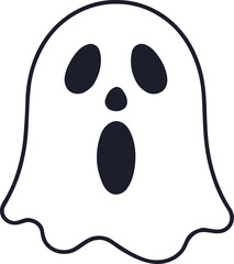 cartoon ghost  vector
