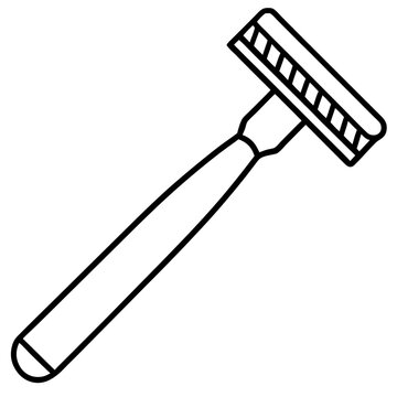 recommend clip art: razor outline coloring book page line art illustration digital drawing