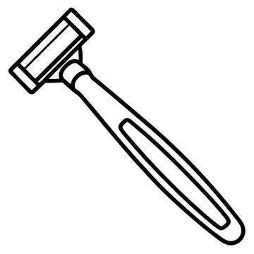 recommend clip art: razor outline coloring book page line art illustration digital drawing