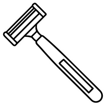 recommend clip art: razor outline coloring book page line art illustration digital drawing