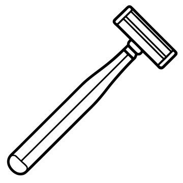 recommend clip art: razor outline coloring book page line art illustration digital drawing
