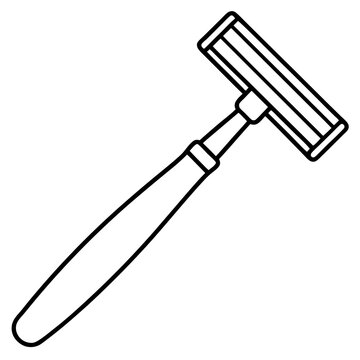 recommend clip art: razor outline coloring book page line art illustration digital drawing