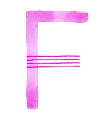 Handcrafted watercolor letter 