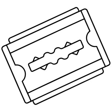 recommend clip art: razor blades outline coloring book page line art illustration digital drawing