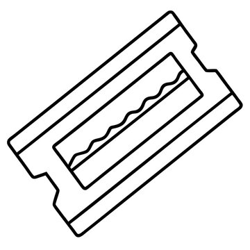 recommend clip art: razor blades outline coloring book page line art illustration digital drawing