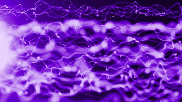 Purple color abstract design complex pattern strings flowing modern background