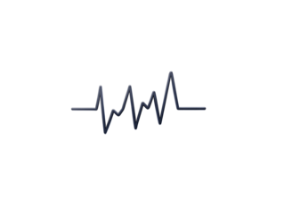 a black line of a heartbeat
