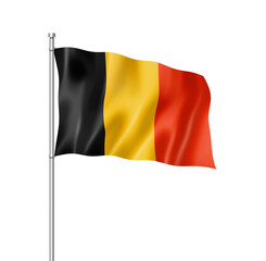 Belgian flag isolated on white