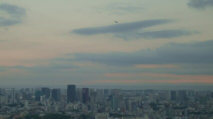 01 June 2023, Tokyo aerial cityscape panorama