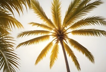 An isolated tree on white and different colour  background