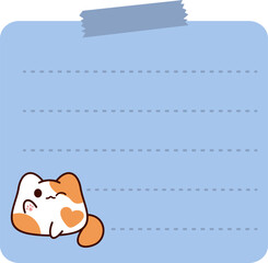 Cute Sticky Note With Animal Decoration