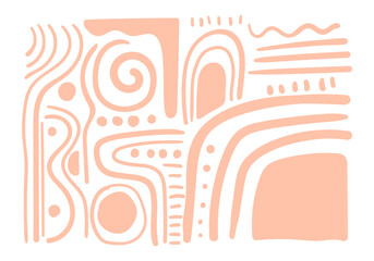 doodle art header with different shapes and textures.