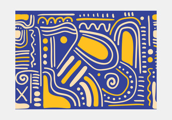 abstract backgrounds. Hand drawn various shapes and doodle objects