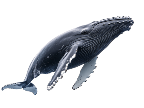 a whale swimming in the water