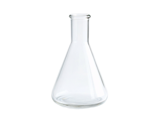 a clear glass beaker with a clear beaker