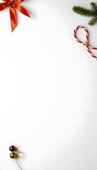 Warm and cozy Christmas card with a copy space