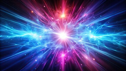 Obraz premium abstract shadow explosion of energy background in deep blue and pink