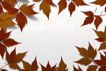 Fototapeta premium Dry Leaves Isolated on White Background