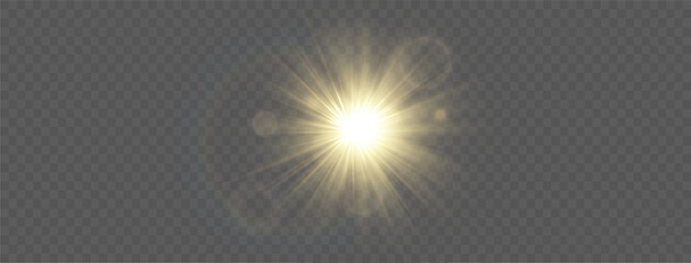 Light star gold png. Light sun gold png. Light flash gold png. vector illustrator. summer season beach