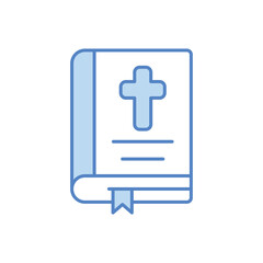 Christianity Book vector icon