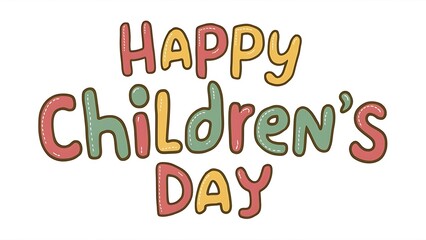 Naklejka premium Children’s Day, Poster, Banner, Happy, Universal Children’s Day, illustration Art. Universal Children’s Day Poster,