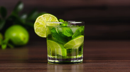 Refreshing Mojito Ancient Ruins Streetlight 