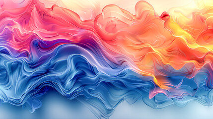Obraz premium Abstract colorful waves background flowing in liquid shape