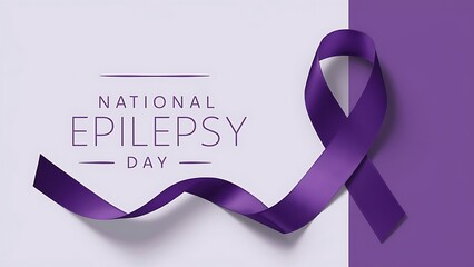 Epilepsy Day, National Epilepsy Day, with purple ribbon.