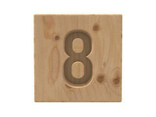 Wooden box number 8