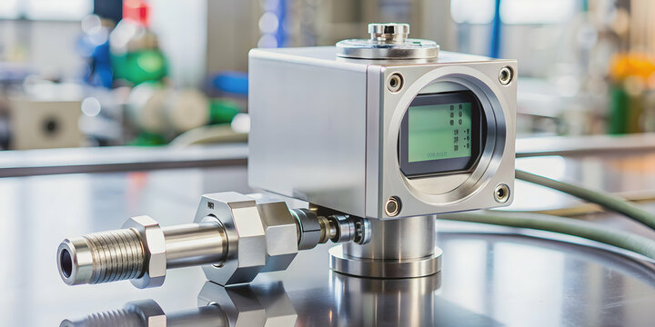 Precision industrial instrument unit with an electronics sensor accelerometer for accurate measurements