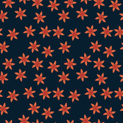 Floral Botanical seamless patern for background, fabric, or wallpaper. Beautiful pattern for fashion. Vector Eps