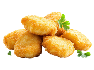 a pile of fried chicken nuggets