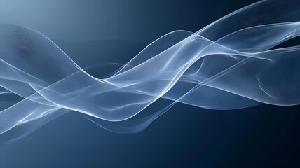 blue smoke on black A sleek abstract background featuring a network of wavy lines generative ai