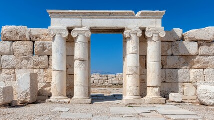 Obraz premium Symmetry in Ancient Greek Art and Architecture, Explore how the Greeks viewed symmetry as a key principle of beauty and order.
