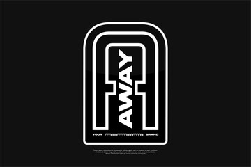 Streetwear modern fashion vector template, suitable for printing	