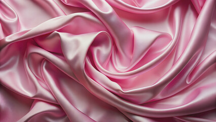 Obraz premium Pink satin background with soft sheen and luxurious texture, pink, satin, background, soft, sheen, luxurious, texture, fabric