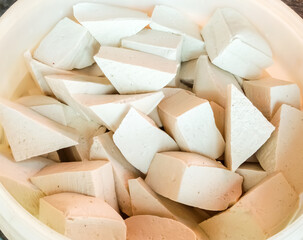 white sugar cubes
