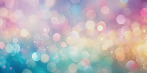 Obraz premium Soft blurred background of pastel colors with a bokeh effect, soft, blurred, abstract, colorful, gentle, serene, artistic