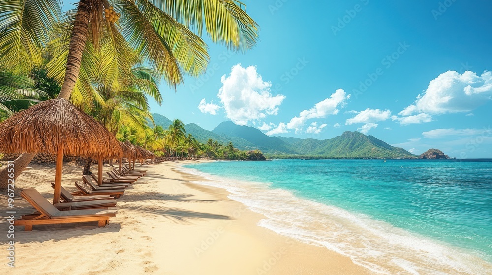 Wall mural Tropical Paradise Beach Escape