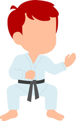 Kids Karate Illustration