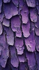 Dark Purple Tree Bark. An Abstract Study in Natural Contrast and Texture. Background Wallpaper Aspect Ratio 9:16

