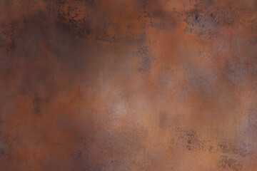 Processed collage of rust metal table surface texture. Background for banner, backdrop or texture