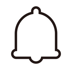 ベル　シンプルな黒のアイコン